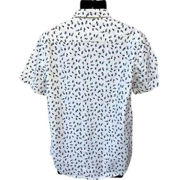 Quiksilver Men's Printed Multicolor Short Sleeve Modern Fit Shirt Size M NWOT - Picture 2 of 13